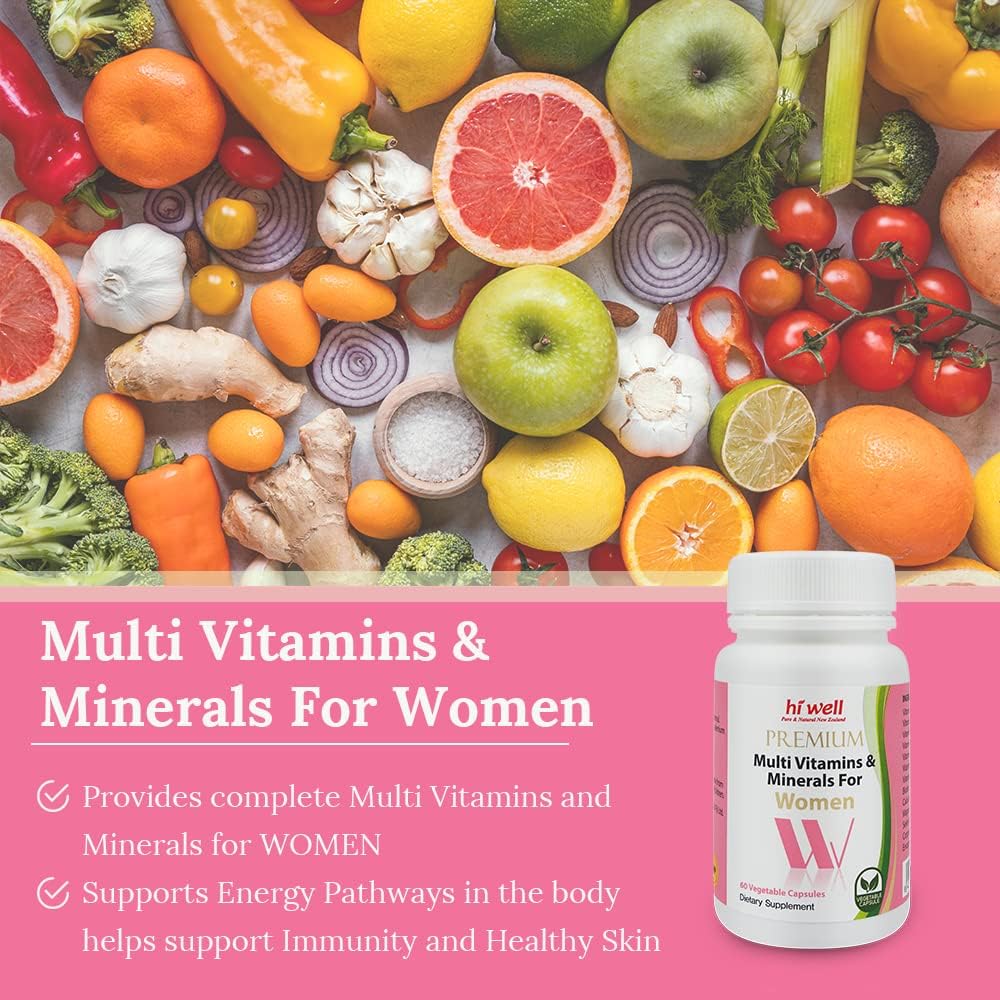 Premium Multi Vitamins & Minerals for Couples - Hi Well Pure & Natural New Zealand Vitamin Pack