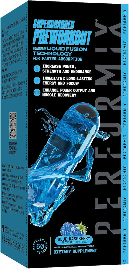 Premium Muscle Supporting Preworkout Capsules with Sustained Energy, Endurance, and Focus for Hardcore Training - Includes Oceanix and Alpha GPC - 60 Count