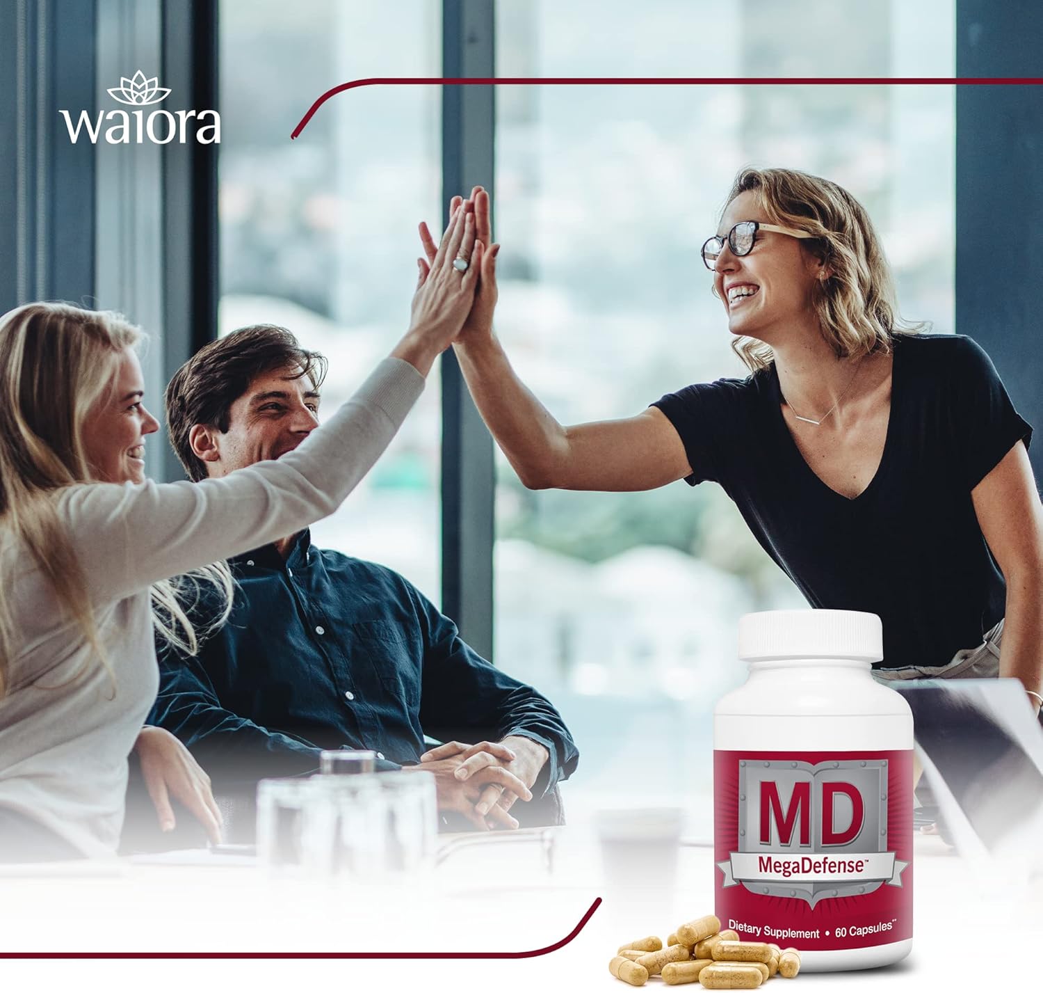 Premium Mushroom Supplement with Reishi, Turkey Tail, Cordyceps, Maitake, Agaricus & Shiitake - Non-GMO Mushroom Capsules for Daily Wellness (60 Veggie Caps)