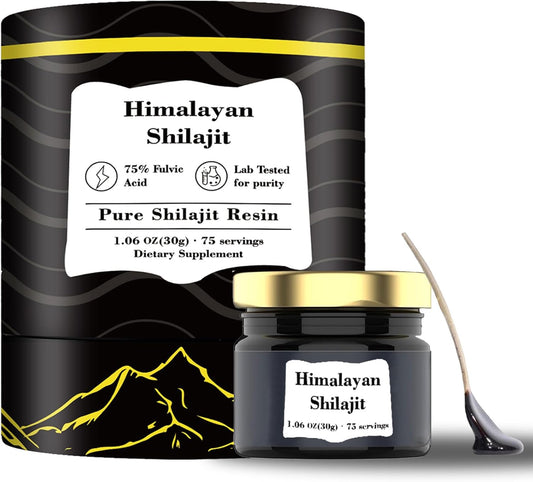Premium Neonomicon Himalayan Shilajit Resin | Energy Boost & Immune Support | 85+ Trace Minerals | 75%+ Fulvic Acid | Clean Formula | 75 Servings