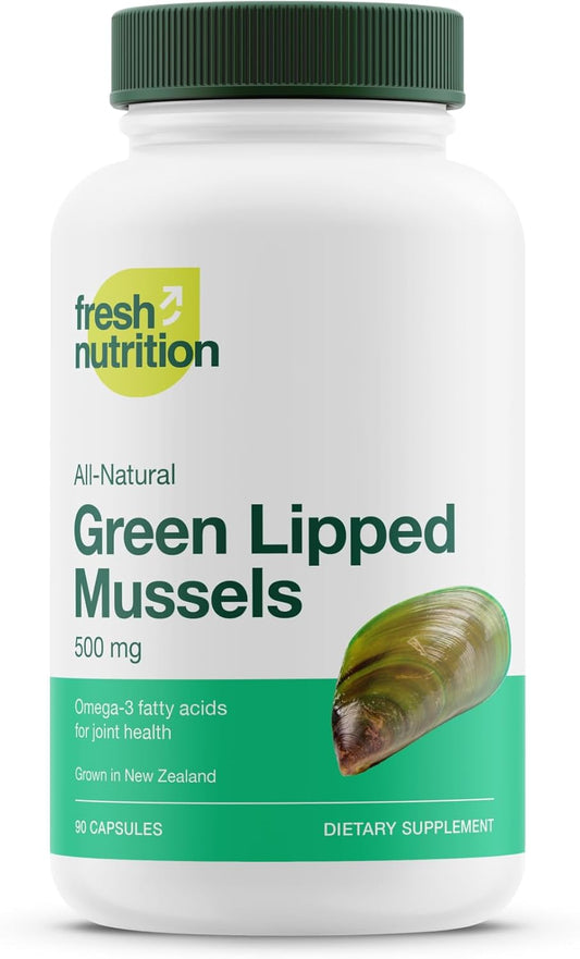 Premium New Zealand Green Lipped Mussel Capsules - DNA Verified & Potent Omega Supplement for Joint Health - 90 Capsules