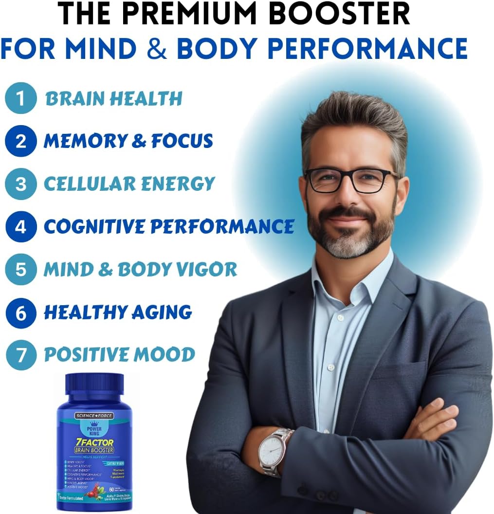 Premium Nootropic Brain Supplement for Memory, Focus, and Cognitive Performance - Boost Energy, Mental Clarity, and Vigor - With Shilajit, Alpha Choline, Lion's Mane, Bacopa, and More