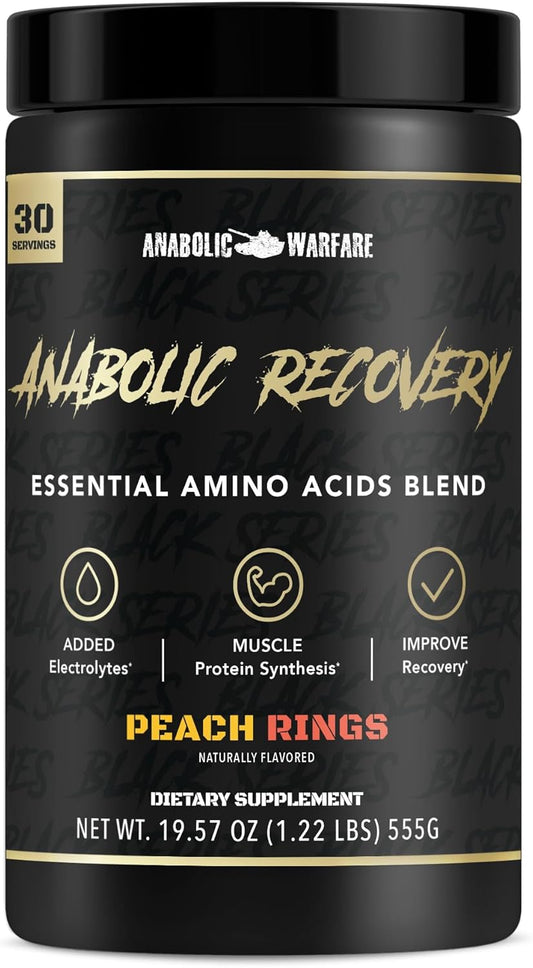 Premium Peach Rings Anabolic Recovery Drink for Post-Workout Muscle Building - 30 Servings