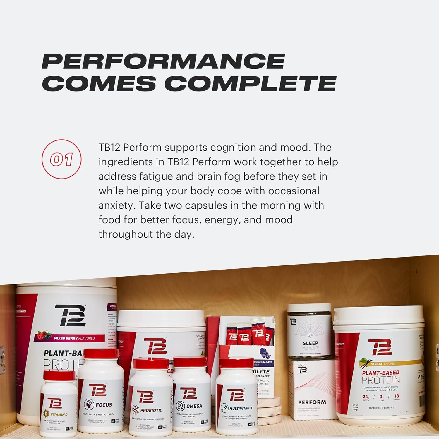 Premium Performance Supplement with Mango Leaf, Sceletium, Rhodiola, and Ashwagandha for Energy, Focus, Cognitive Function, Mood, and Stress Support