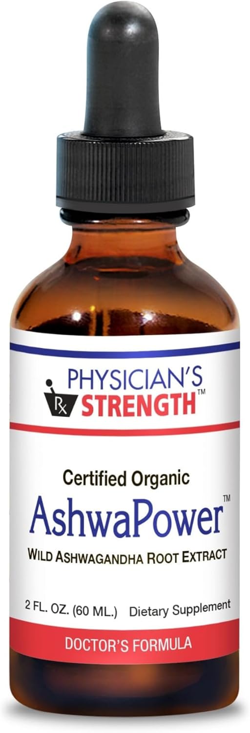 Premium Physician's Strength Wild Ashwagandha Root Extract - Boosts Energy & Supports Overall Health - 86 Servings - 2 fl oz