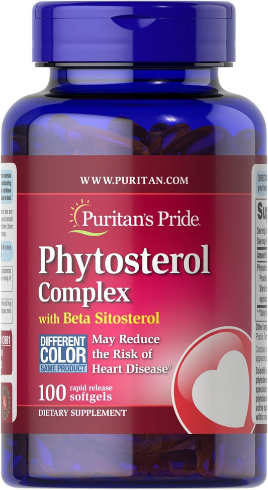 Premium Phytosterol Complex 1000mg with Beta Sitosterol - Heart Health & Cholesterol Support - 100 Softgels