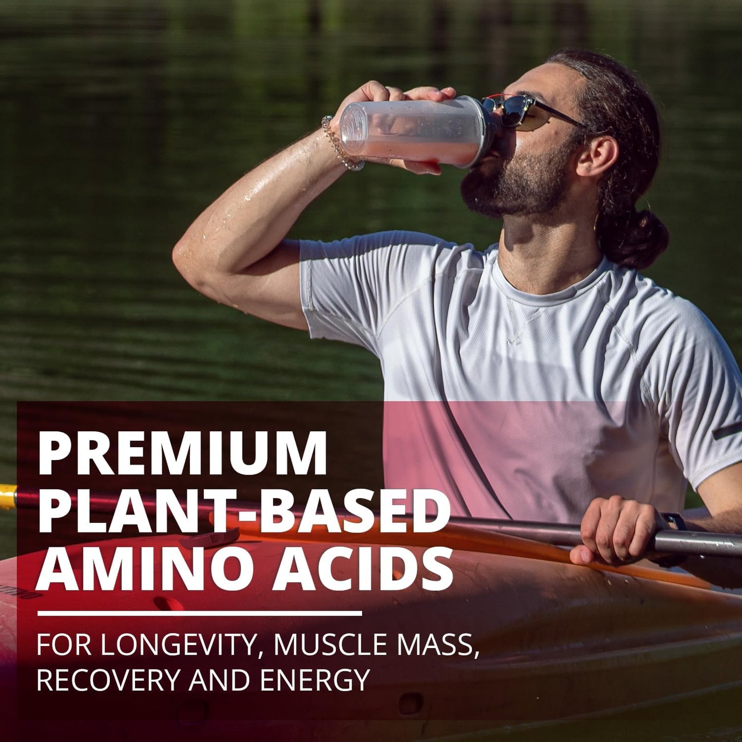 Premium Plant Based Organic Amino Acids & BCAA Powder for Muscle Mass & Recovery - PureClean Performance FUNDAMINOS Supplement (2 Bags, 60 Servings)