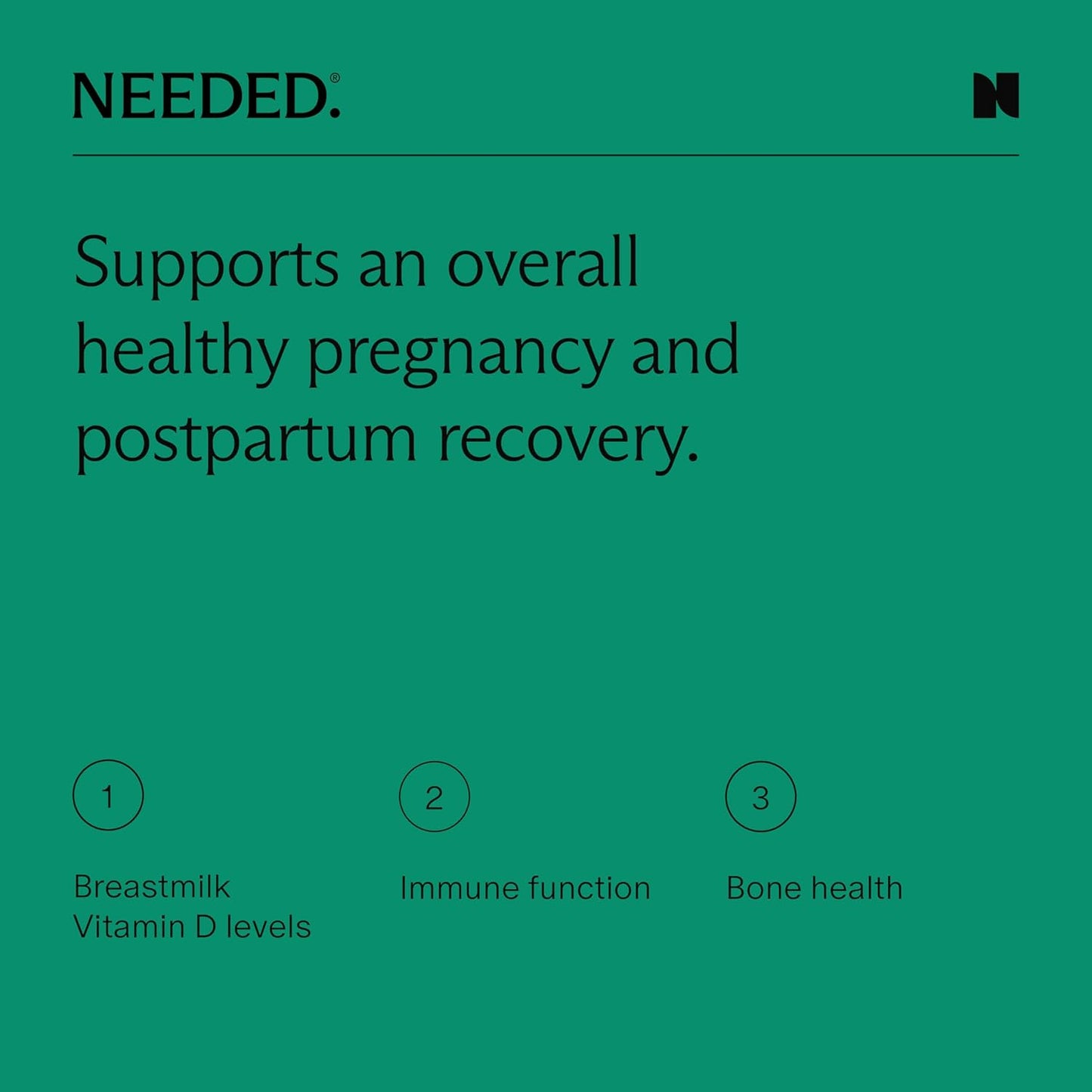 Premium Prenatal Vitamin D3/K2 Capsules for Fertility, Pregnancy, and Postpartum - Supports Healthy Immunity and Bone Development, 60 Count