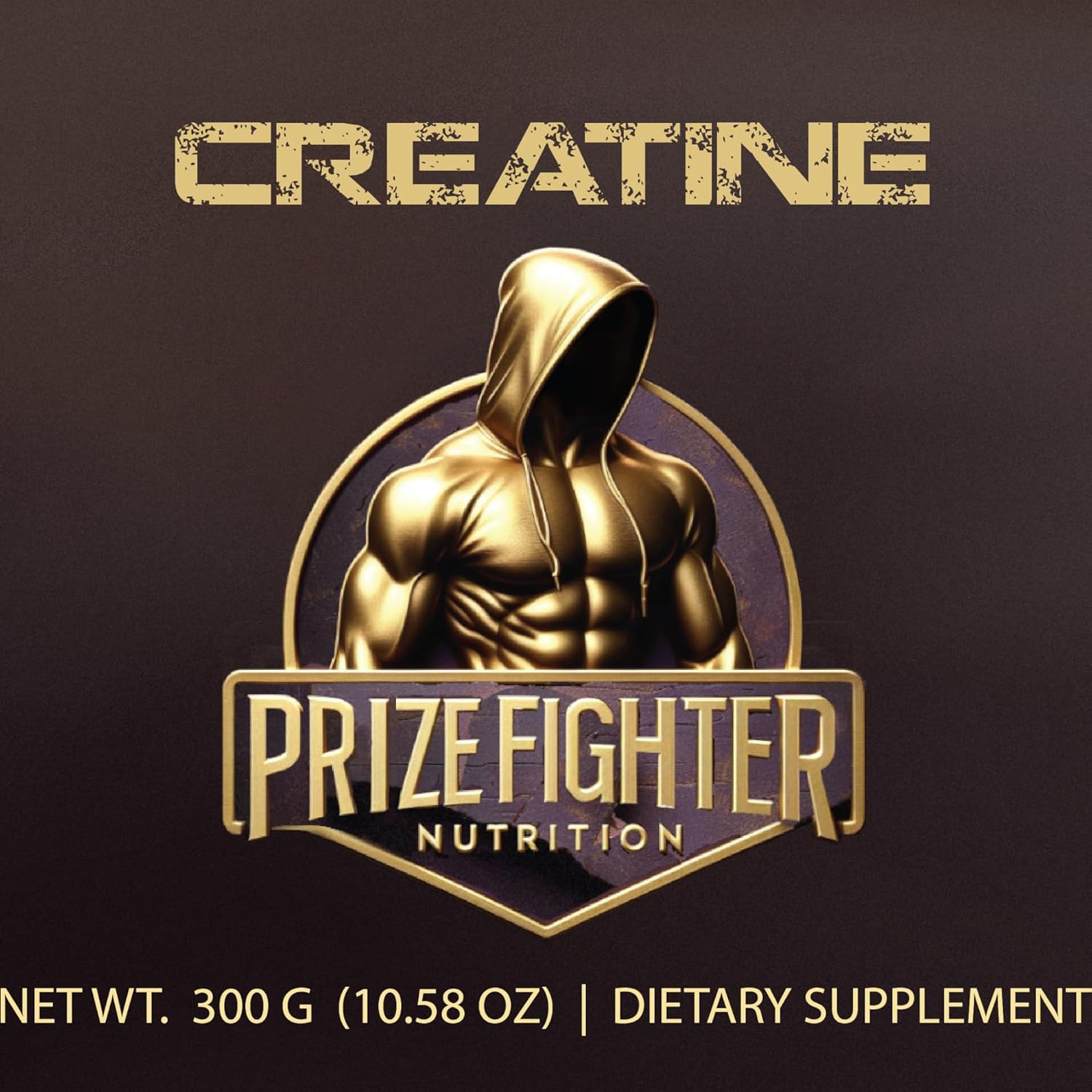 Premium Prizefighter Nutrition Creatine Monohydrate Powder | 300g | Unflavored | Energy Boost & Muscle Growth | USA Made
