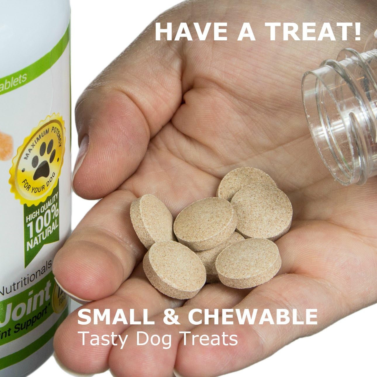 Premium Probiotic and Joint Support Chews for Dogs - 120 Count - Relieves Diarrhea, Gas, and Hip Joint Pain