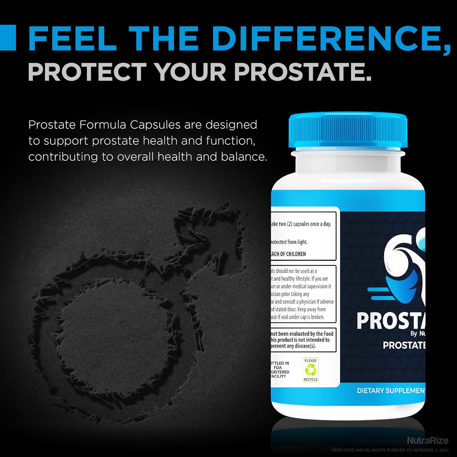 Premium Prostate Support Formula (180 Capsules) - NutraRize Prosta2Care Capsules for Maintaining Prostate Health - Official Pastillas Review - Prosta 2 Care Natural Capsules - 3 Pack