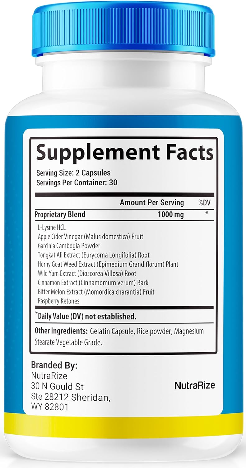 Premium Prostate Support Supplement - NutraRize Jertaris Pills for Men, All Natural Formula for Prostate Health, 60 Capsules