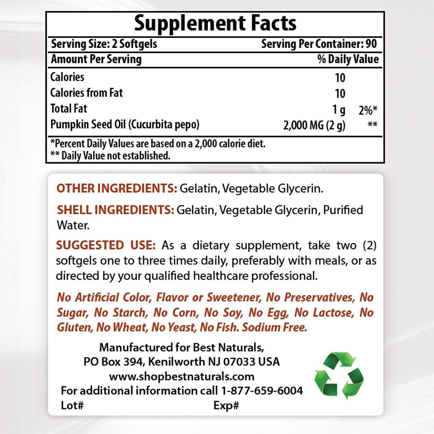 Premium Pumpkin Seed Oil with Vitamin K2 (MK7) and D3 - 1000 mg Strength - High-Quality Natural Supplement