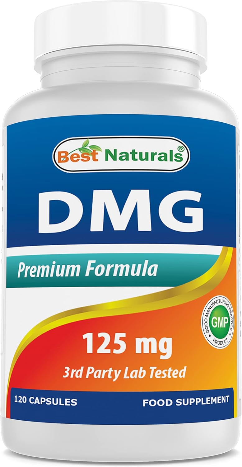 Premium Quality Best Naturals DMG 125mg Supplement - 120 Capsules for Enhanced Energy and Immune Support