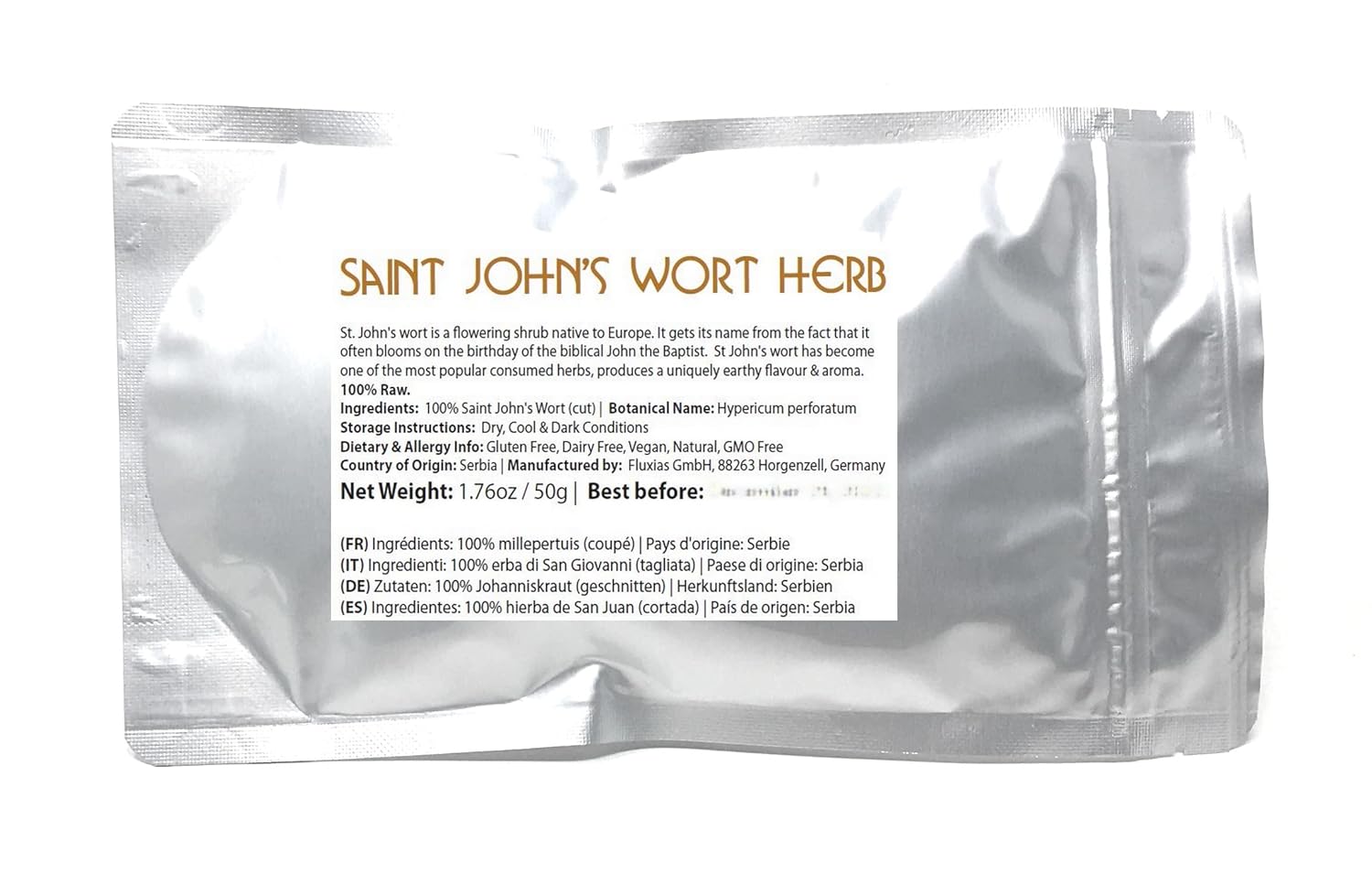Premium Quality Naturegrail St. John's Wort Loose Dried Herb Tea Infusion - Hypericum Perforatum - 1.76oz/50g