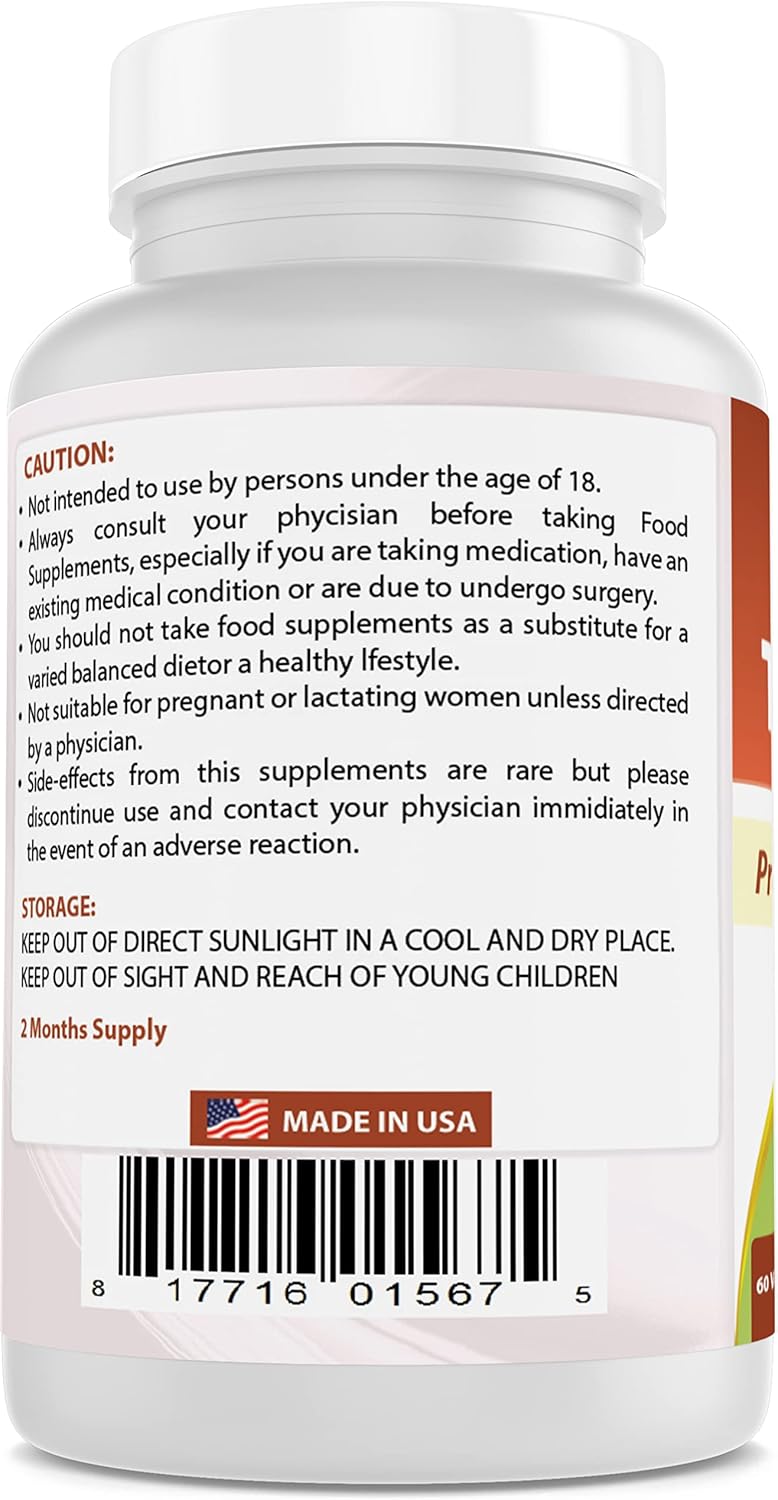 Premium Quality Tart Cherry Extract 1000mg - 60 Vegetarian Capsules by Best Naturals