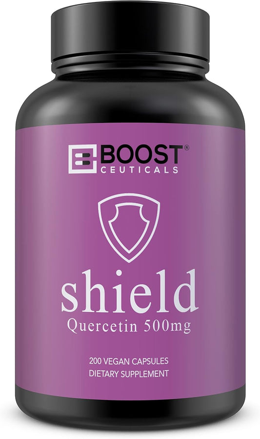 Premium Quercetin 500mg Capsules - Vegan Non GMO Gluten Free Supplement - 200 Count for 6+ Months