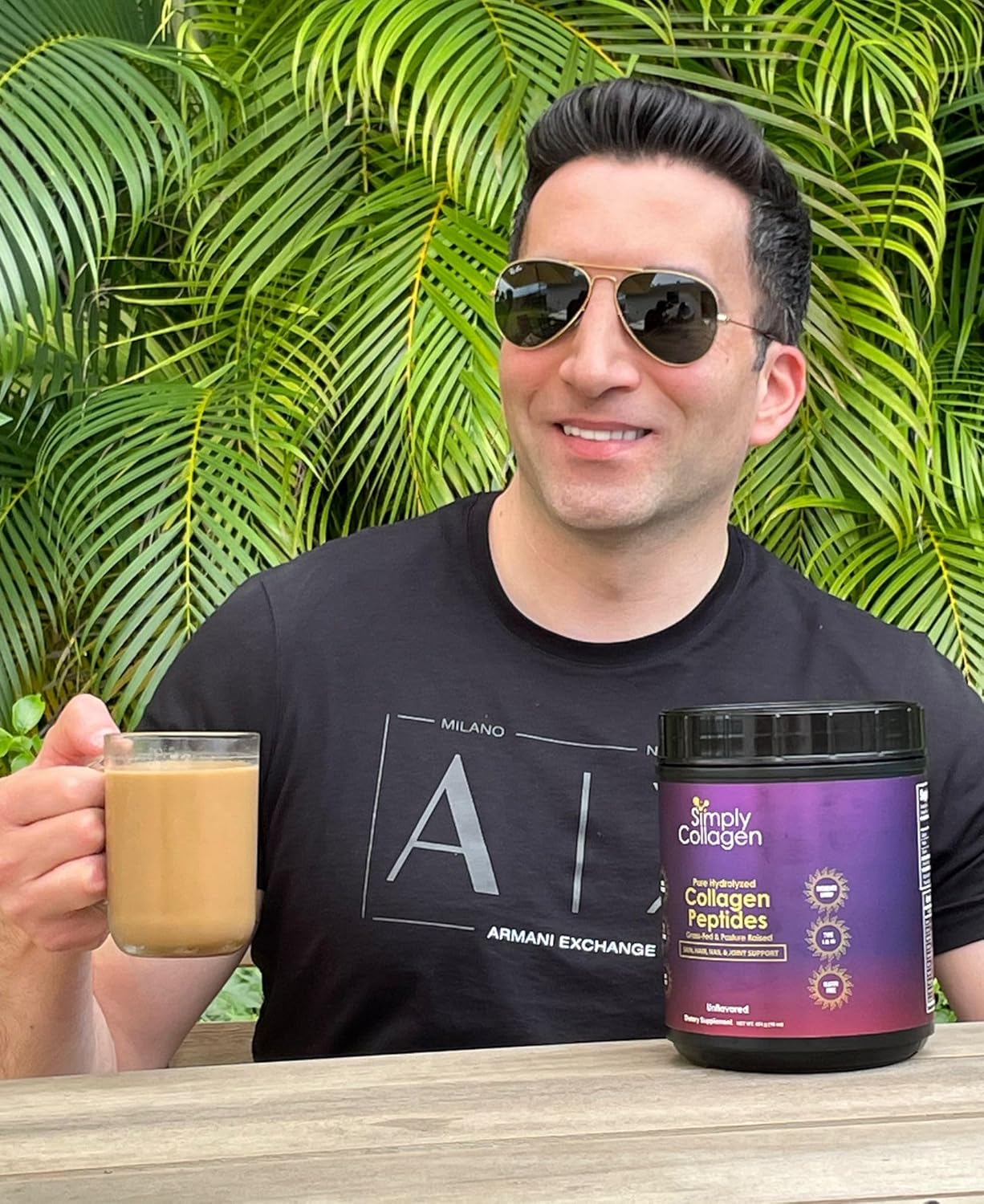 Premium Simply Collagen® Hydrolyzed Peptides for Hair, Skin, Nails, Bones & Joints - Grass Fed, Type I & III - 41 Servings