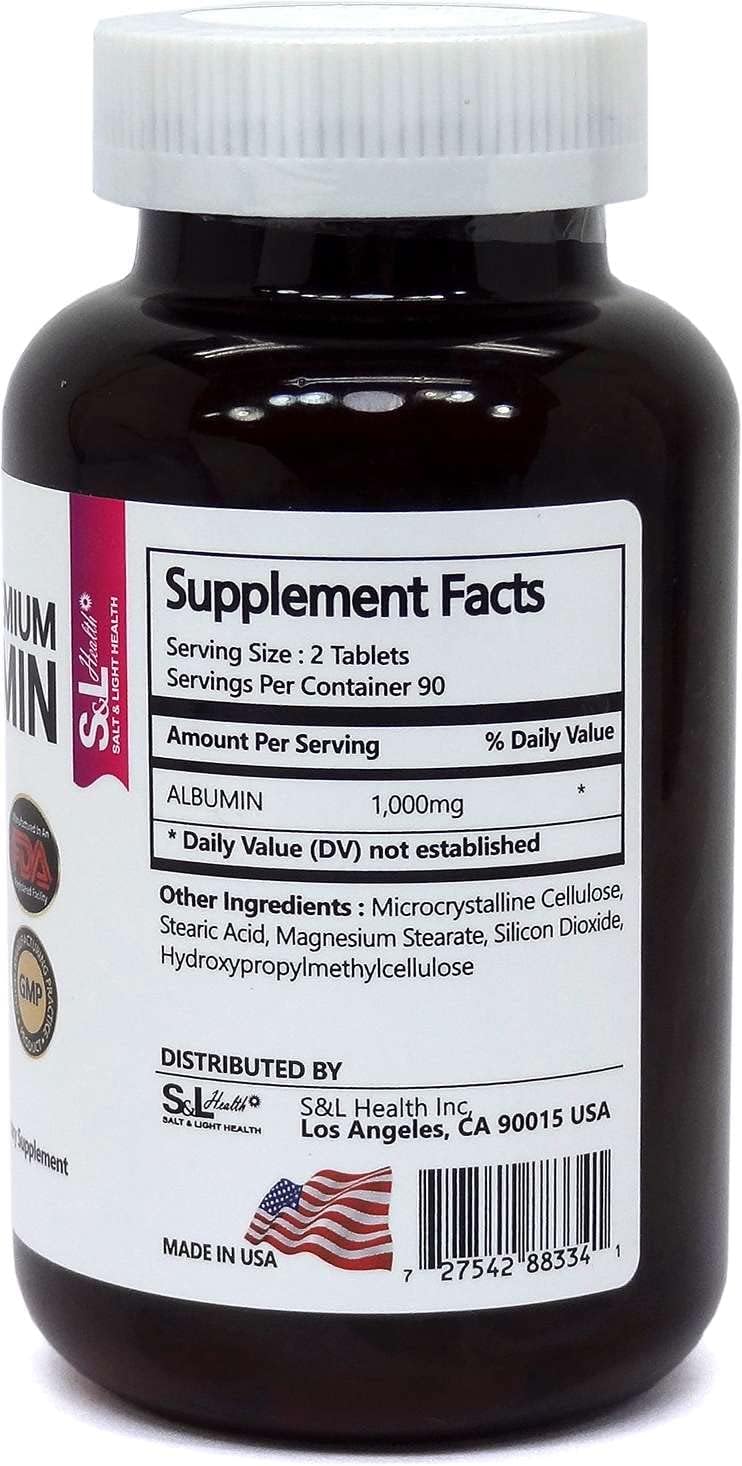 Premium SNANA S&L Health Albumin 500 (950mg) Tablet - Mega Strength Formula for Optimal Health
