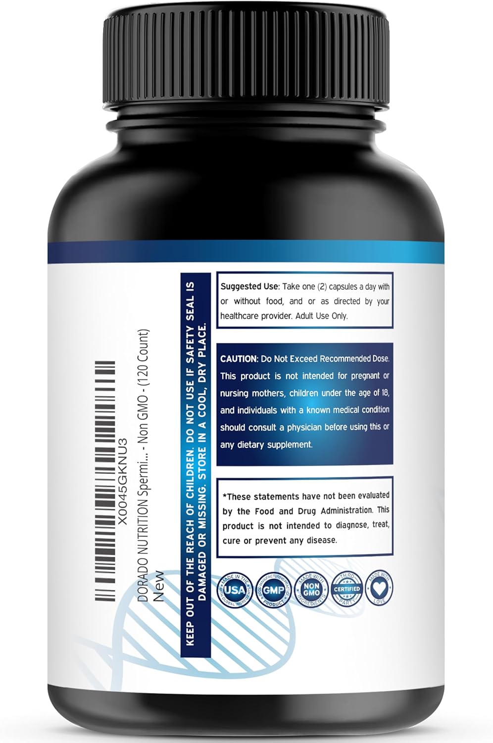 Premium Sugar-Free Saffron Gummies with Spermidine Supplement (10mg 3HCL) - Dorado Nutrition