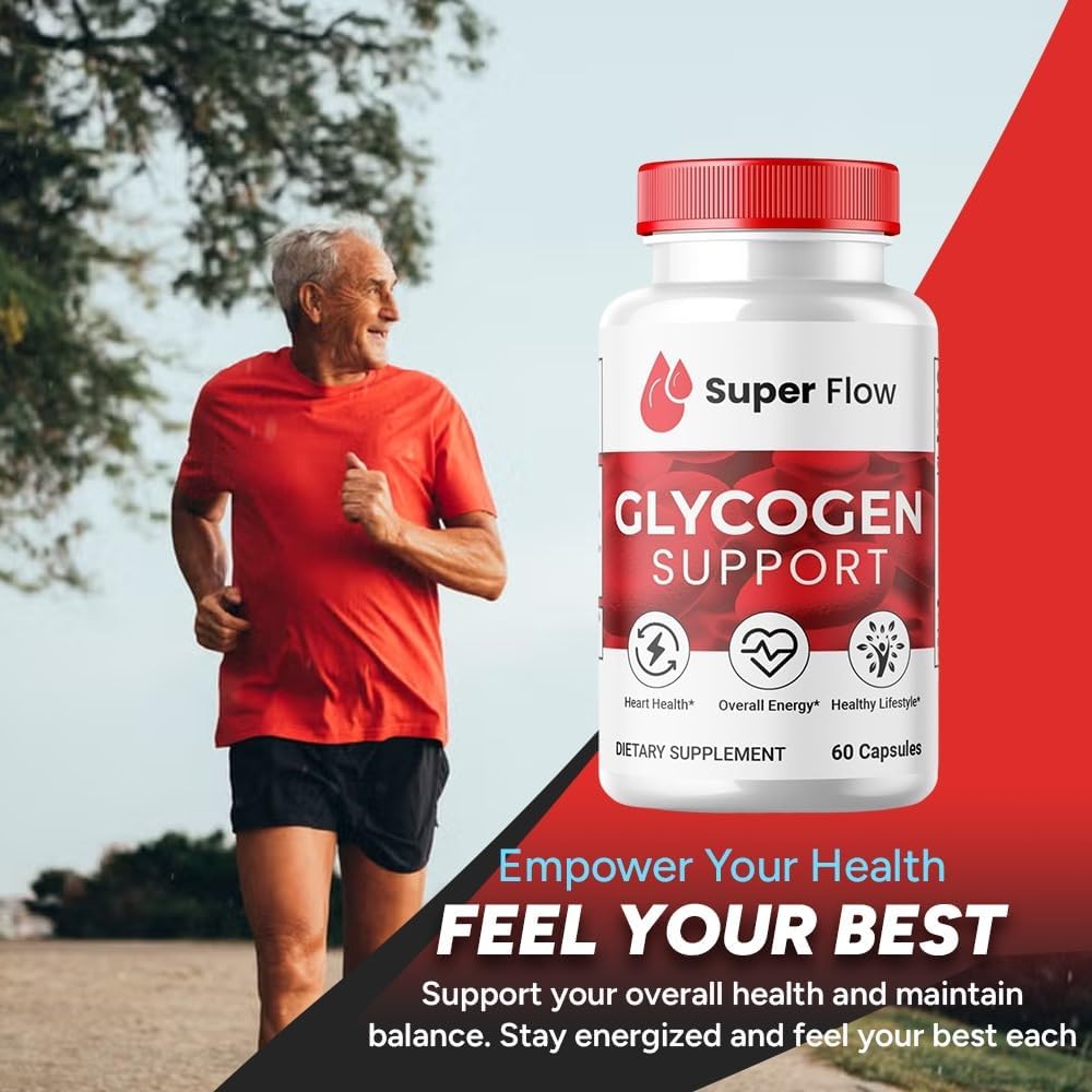 Premium SuperFlow Glycogen Support Capsules - 300 Count - Natural Blood Vessel Cleaner - Glyco Optimizer Formula - 5 Pack