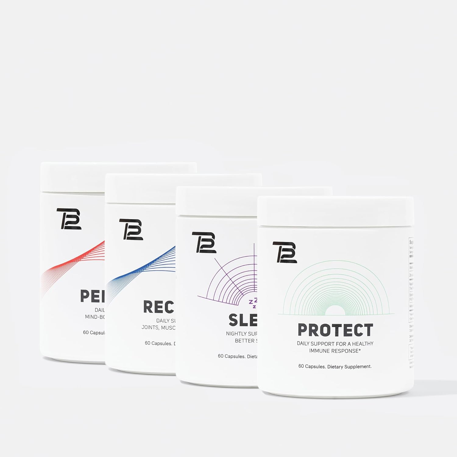 Premium Supplement Bundle for Optimal Performance and Recovery - Includes Sleep, Perform, Recover, and Protect by TB12