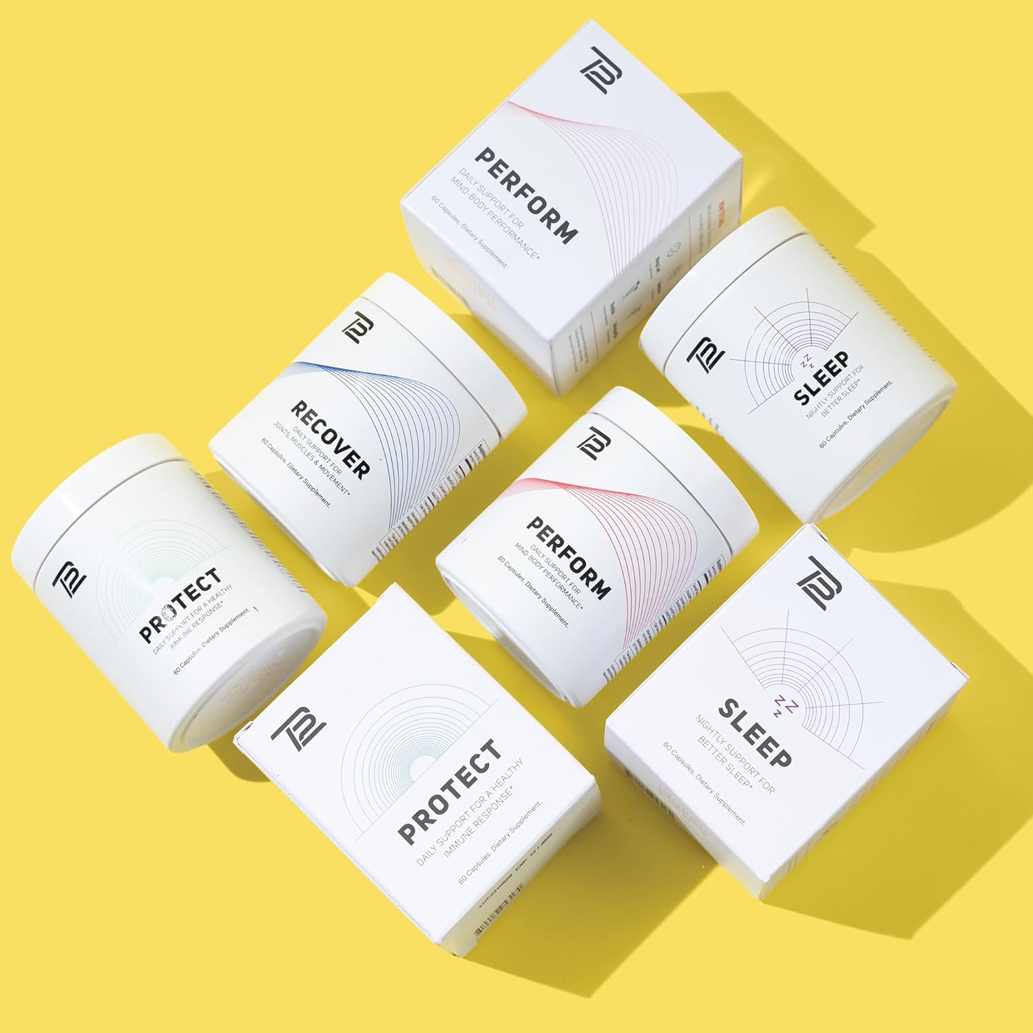 Premium Supplement Bundle for Optimal Performance and Recovery - Includes Sleep, Perform, Recover, and Protect by TB12