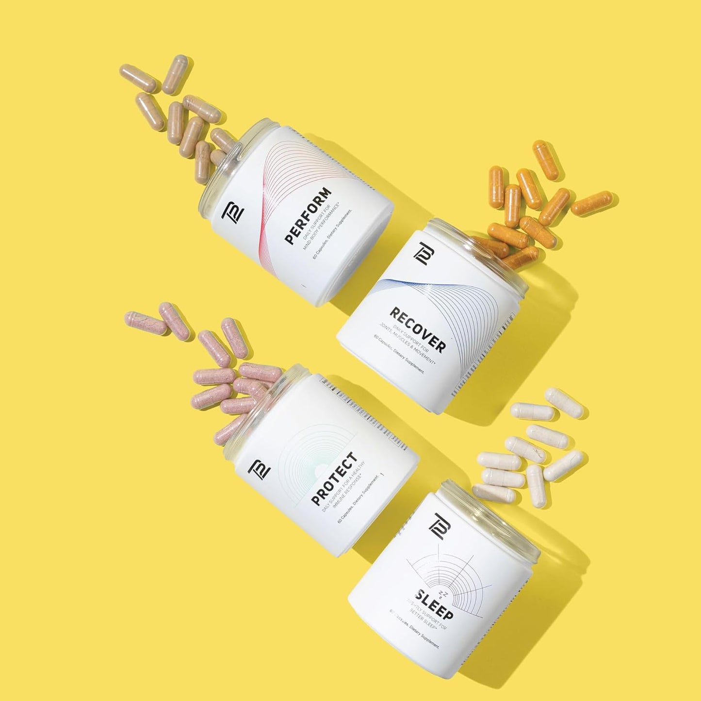 Premium Supplement Bundle for Optimal Performance and Recovery - Includes Sleep, Perform, Recover, and Protect by TB12