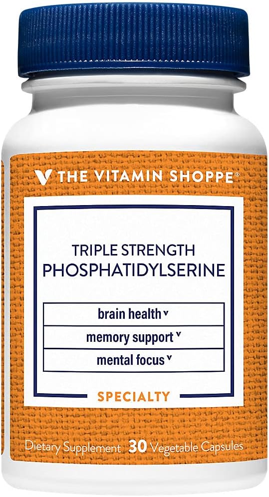 Premium Triple Strength Phosphatidylserine Capsules for Brain Health - 30 Day Supply