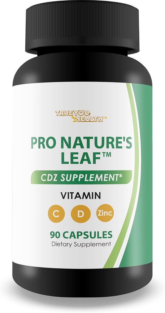 Premium Turmeric CDZ & Vitamin D Zinc Supplement for True You Health - Turmeric Pills with Vitamin C - Natures Leaf CDZ & Turmeric Formula