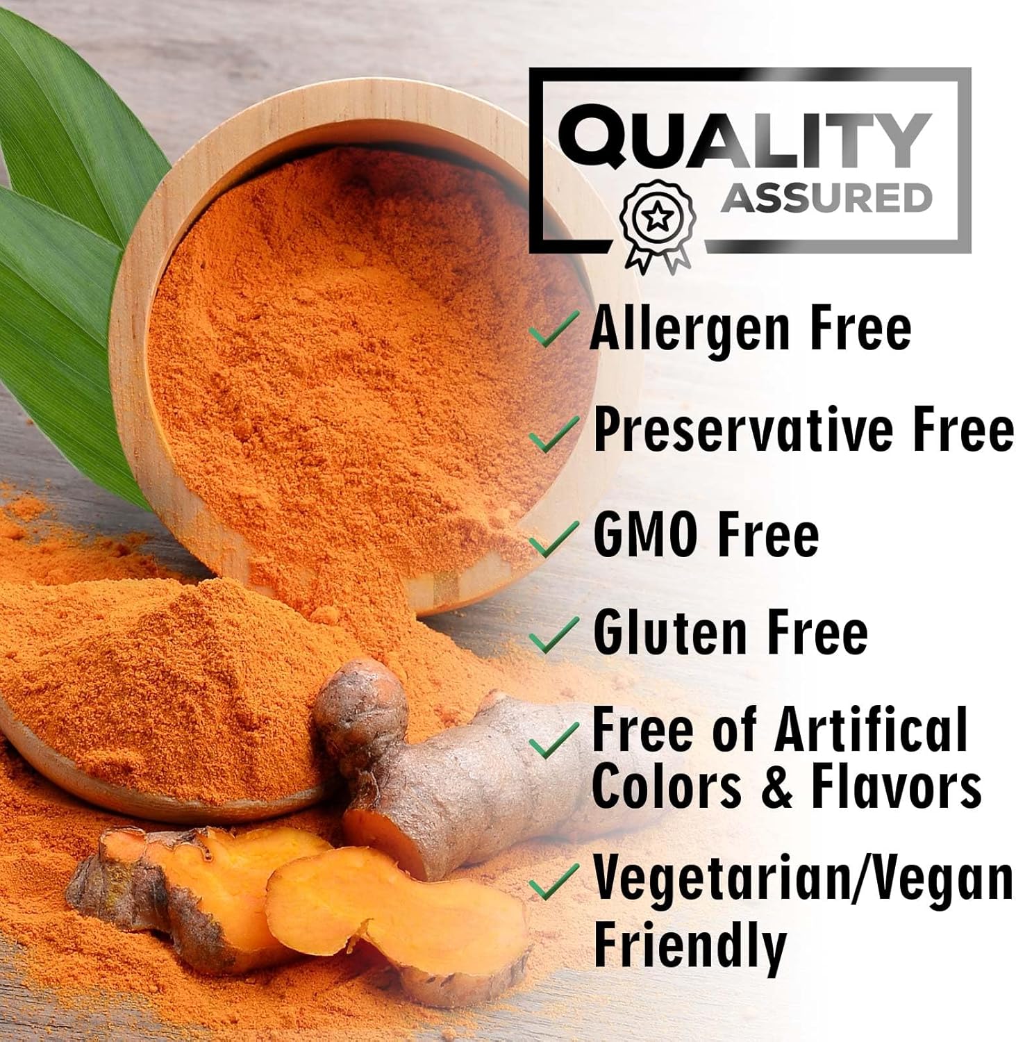 Premium Turmeric Curcumin Supplement 2600mg with BioPerine & Black Pepper for Optimal Absorption - 240 Capsules, Vegan Joint Support - Non-GMO Formula - Bottled in USA by Nature's Nutrition