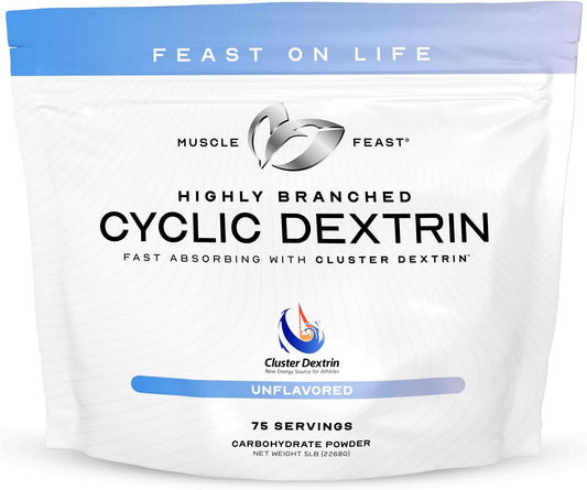 Premium Unflavored Highly Branched Cyclic Dextrin Supplement for Pre or Post-Workout - 5lbs