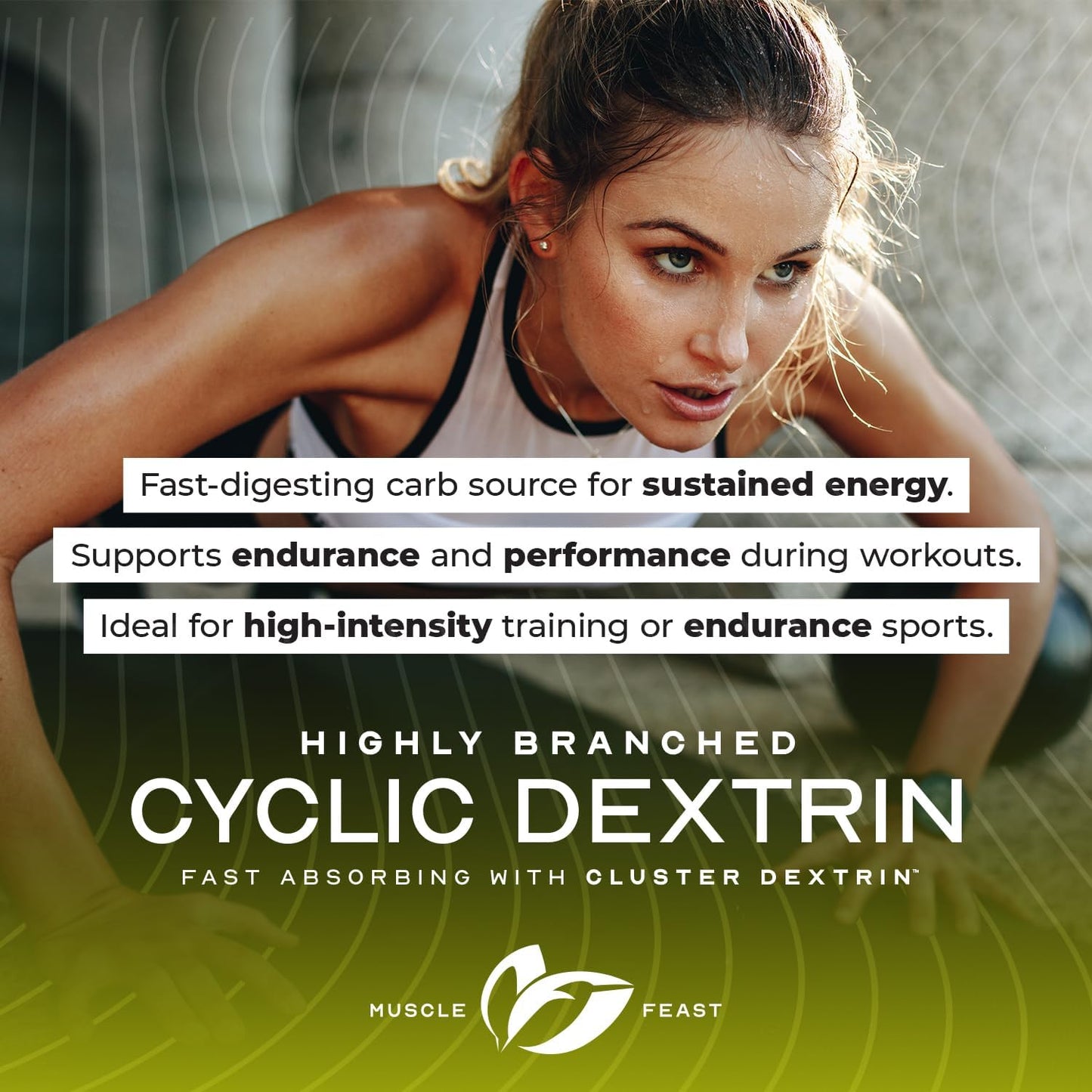 Premium Unflavored Highly Branched Cyclic Dextrin Supplement for Pre or Post-Workout - 5lbs