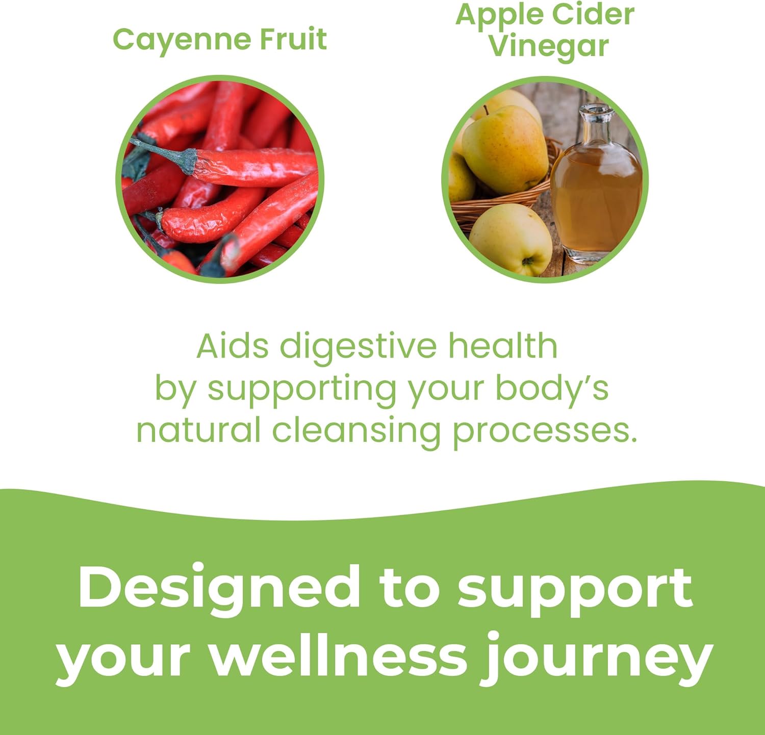 Premium USA-Made Apple Cider Vinegar Capsules - 1950mg, 90 Count - Vegan, Gluten-Free, All-Natural with Cayenne - No Fillers