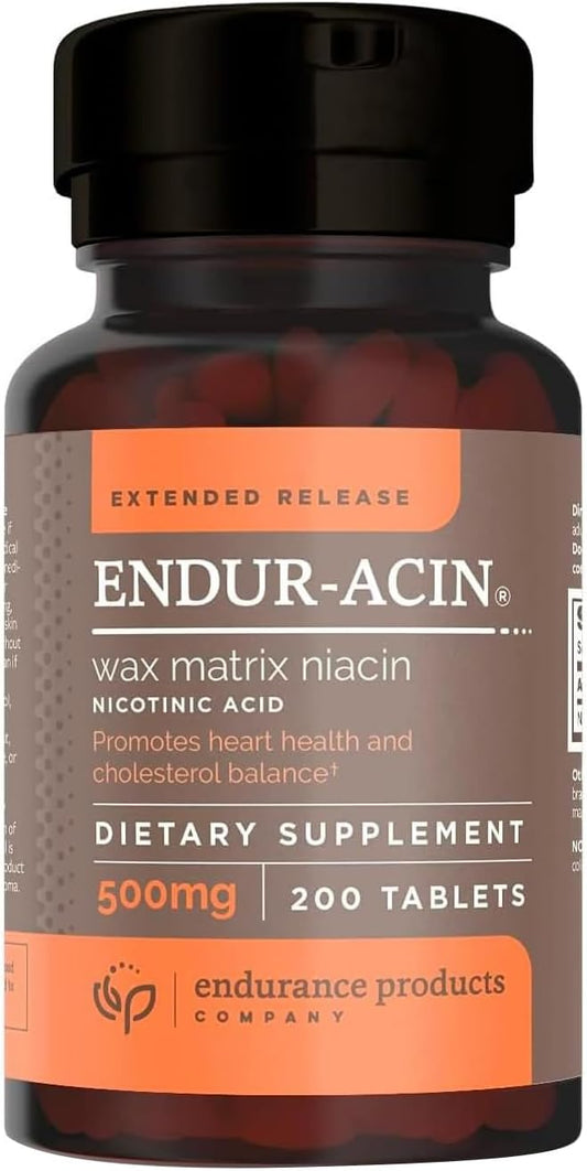 Premium USA-Made Niacin Supplement, 500mg Extended Release for Optimal Absorption, Low-Flush Vitamin B3 - 200 Tablets