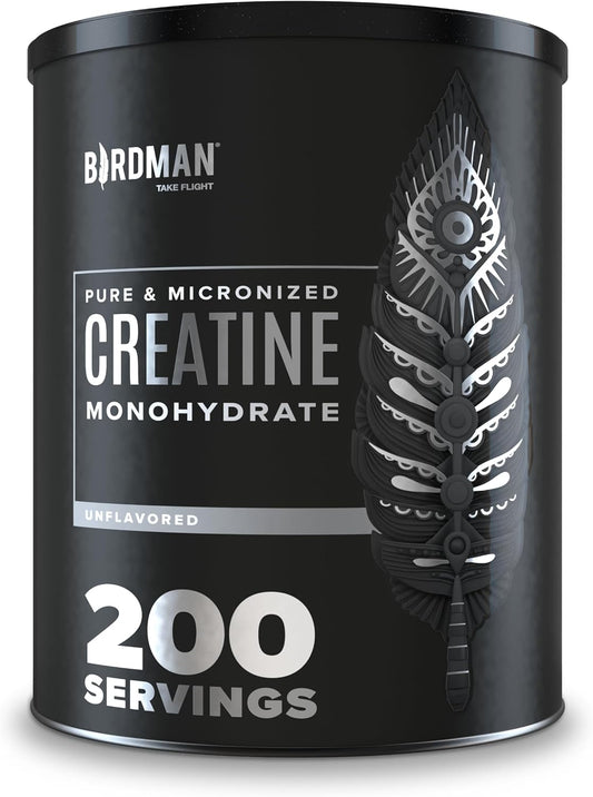 Premium Vegan Micronized Creatine Monohydrate Powder for Muscle Recovery Pre and Post Workout - Caffeine-Free, Gluten-Free, and Sugar-Free - 200 Servings (5g Each) - 2.2lb Jar