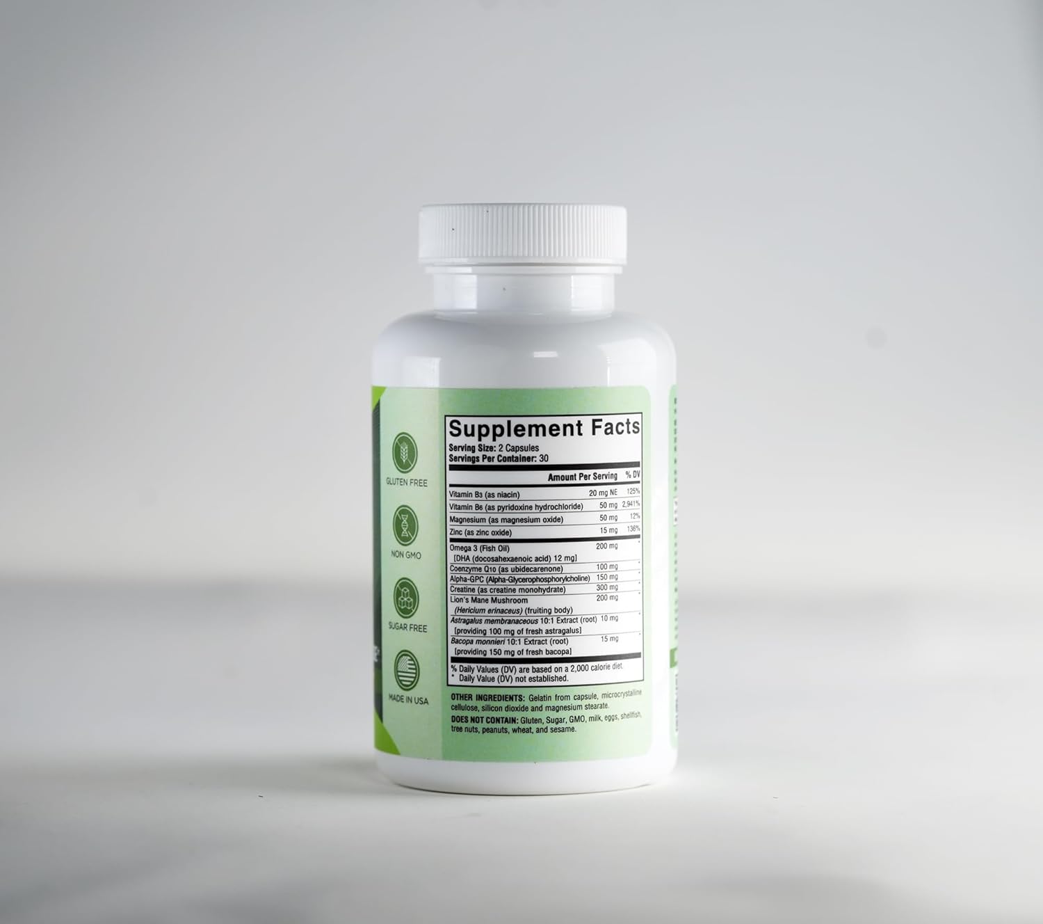 Premium Youth Cognitive Development Formula for Focus, Memory, & Clarity - 60 Capsules
