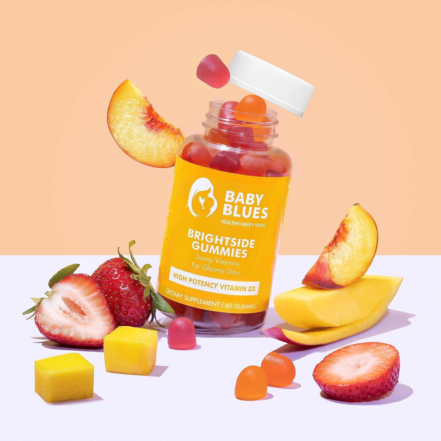 Prenatal and Postnatal Moms Essential Vitamin D3 Gummies - Baby Blues Brightside