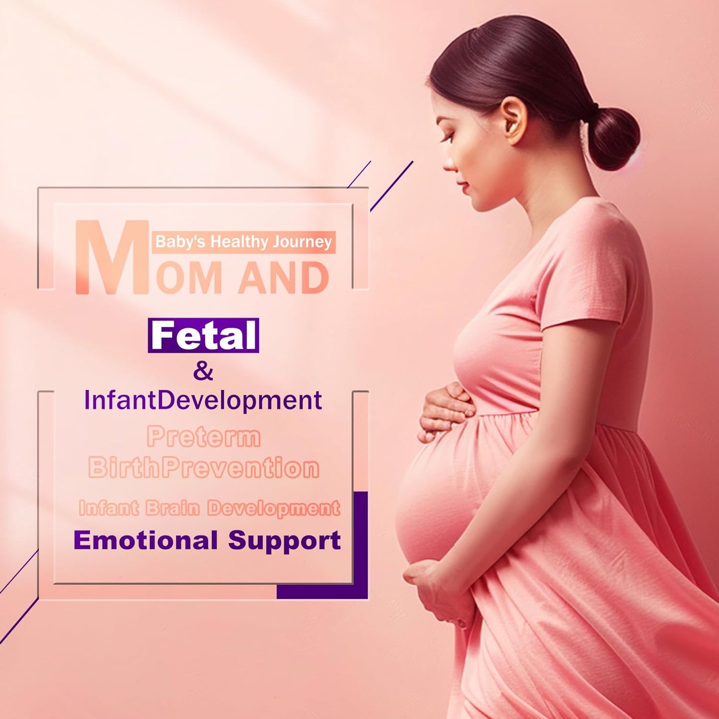 Prenatal Choline Supplement with Inositol, B1, B6 - Supports Brain Development in Utero & Early Life - 30 Day Supply