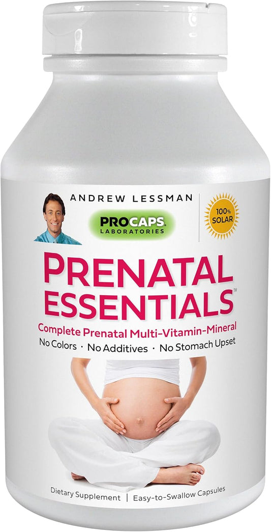 Prenatal Essentials 60 Capsules - Complete Women's Prenatal Vitamins with Iron and Methylfolate