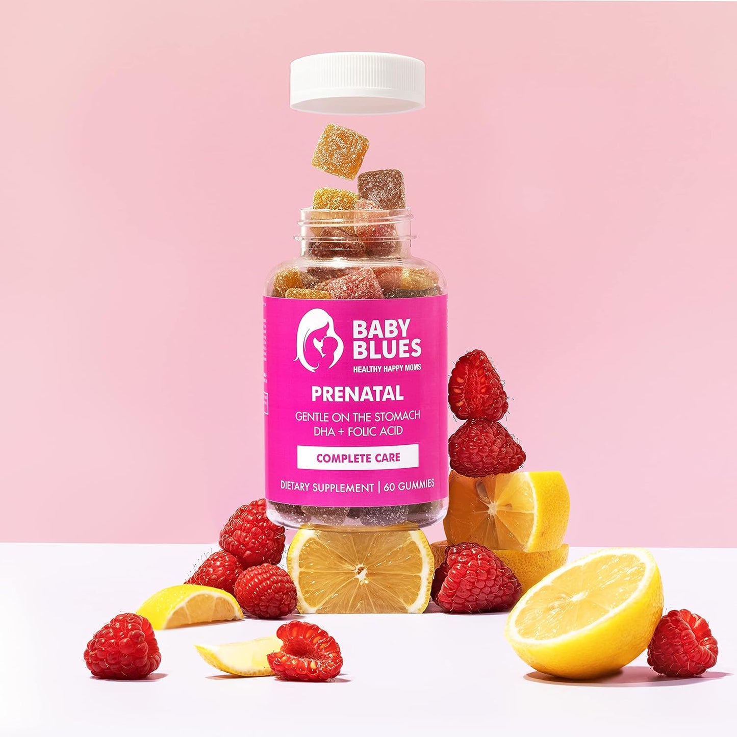 Prenatal Gummies with DHA + EPA Omega 3s for Baby Blues