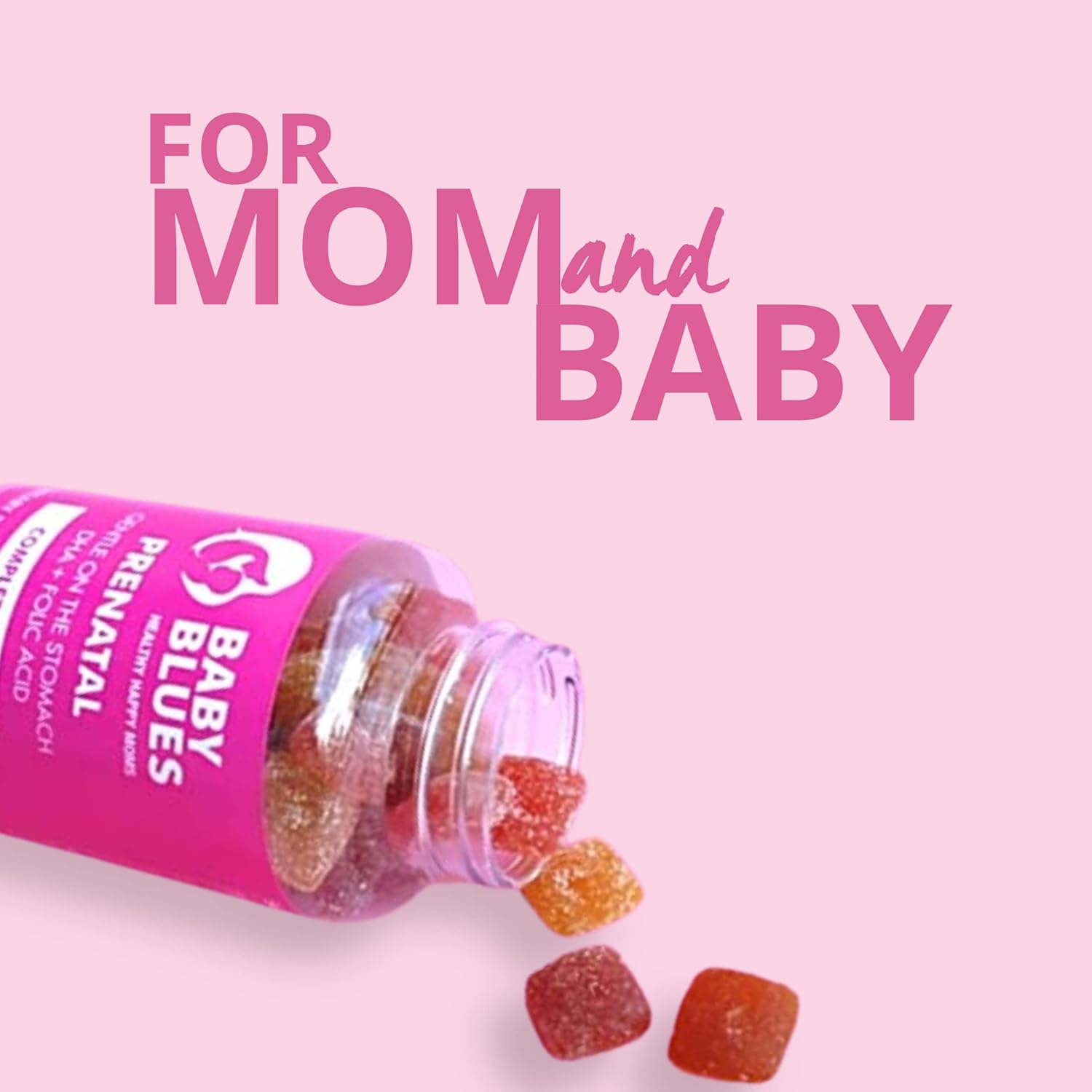 Prenatal Gummies with DHA + EPA Omega 3s for Baby Blues