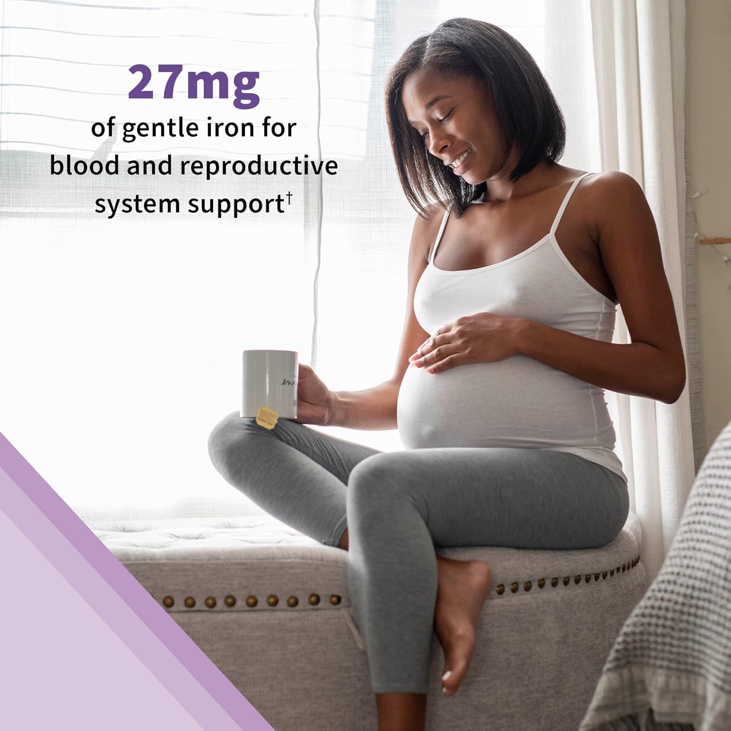 Prenatal Gummy Vitamins with Iron, Folate, Biotin, D3, B12 & Probiotics, Non-GMO, Gluten-Free - 90 Cherry Lemonade Gummies