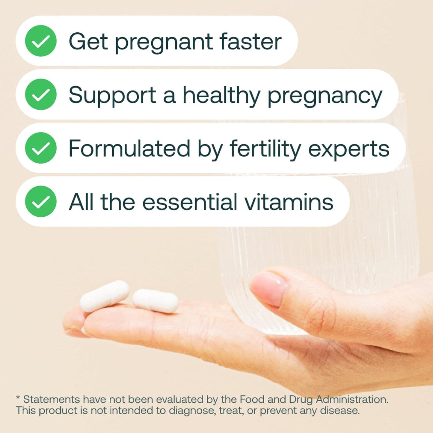 Prenatal Multi-Vitamin for Women with Folate & Choline, 60 Capsules - Supports Pregnancy & Fetal Development