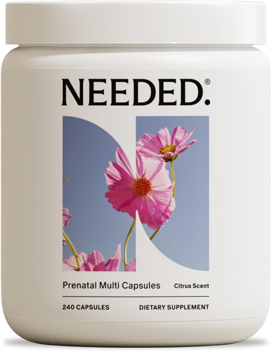 Prenatal Multivitamin Capsules with Choline for Pregnancy & Postpartum - Expert-Formulated & Third-Party Tested - 30-Day Supply