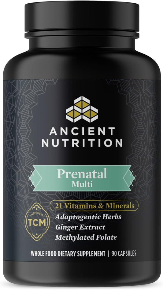 Prenatal Multivitamin for Women with Vitamin C, B12, Magnesium, Folate - Supports Pregnancy & Fertility - 90 Ct
