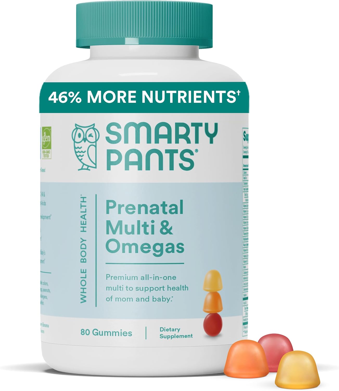 Prenatal Multivitamin Gummies with Omega 3, Biotin, Methylfolate, D3, C, B12, B6, A, K, Zinc, Inositol - 80 Count