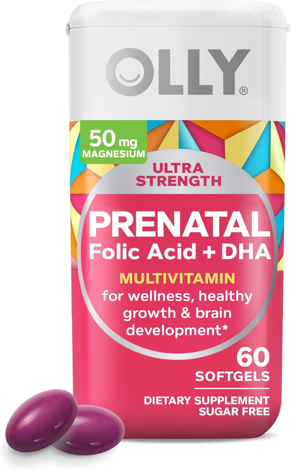 Prenatal Multivitamin Softgels and Gas Relief Drops Bundle for Healthy Pregnancy and Infant Tummy Pain, 60 Count