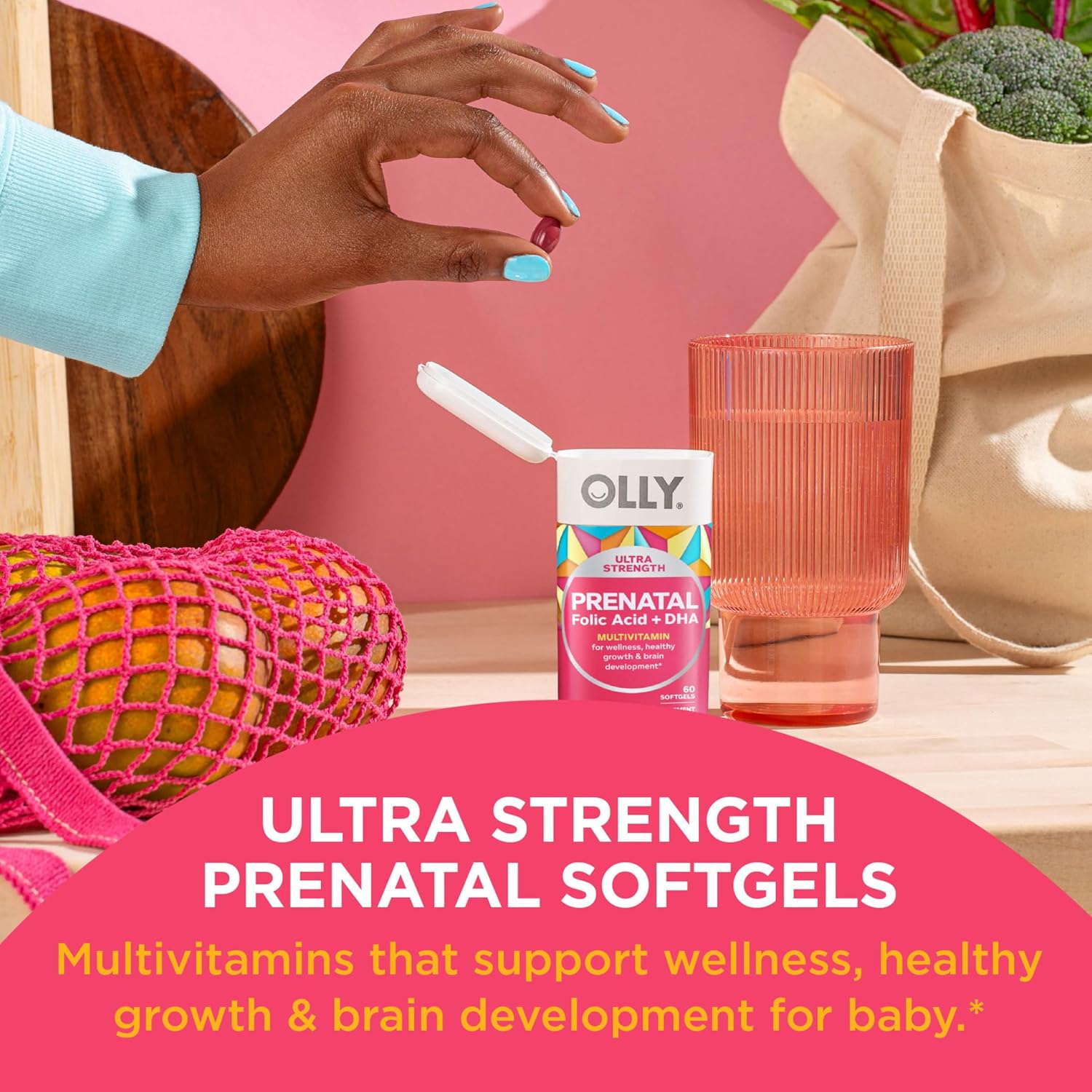 Prenatal Multivitamin Softgels and Gas Relief Drops Bundle for Healthy Pregnancy and Infant Tummy Pain, 60 Count