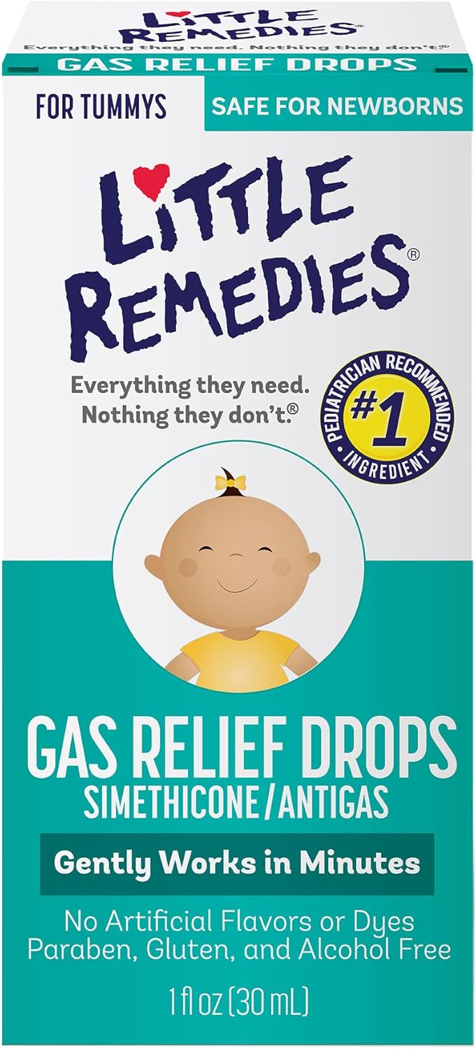 Prenatal Multivitamin Softgels and Gas Relief Drops Bundle for Healthy Pregnancy and Infant Tummy Pain, 60 Count